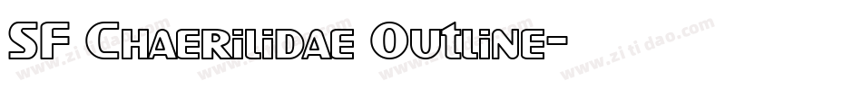 SF Chaerilidae Outline字体转换